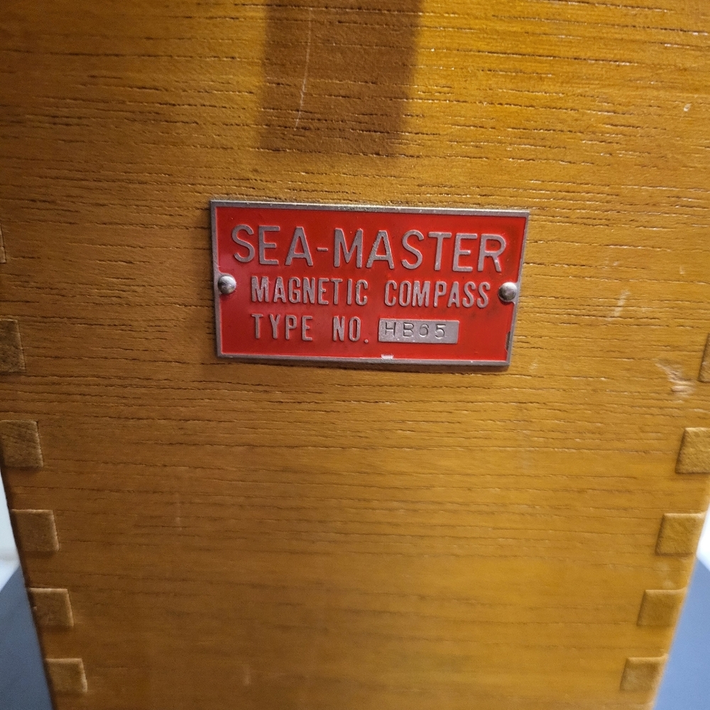 Sea-master Magnetic Compass Type HB65 Custom Wood Case Hand Held Marine - Picture 5 of 13